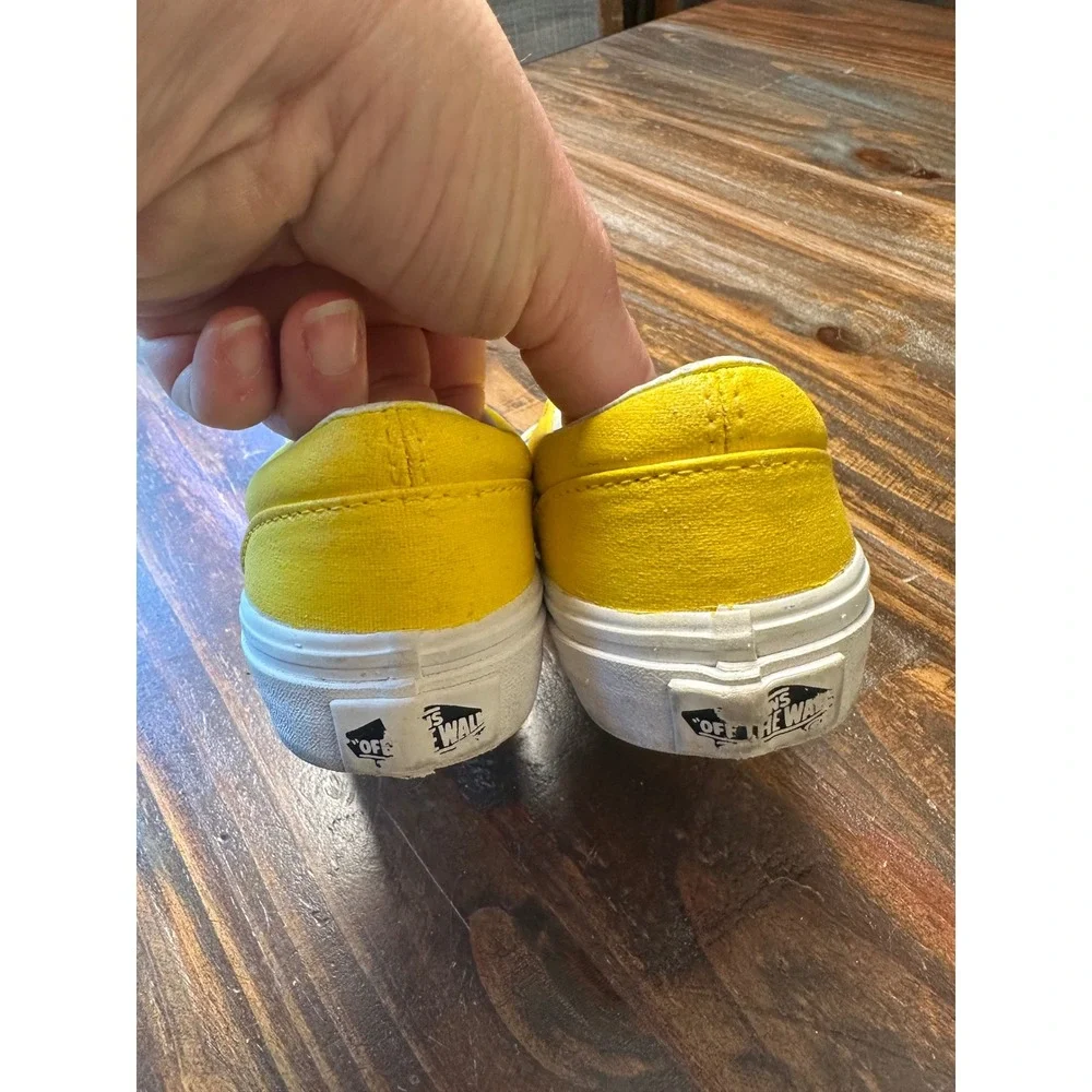 Vans Classic Slip-On Custom Minions Hand Painted Yellow Kids Shoes Size 13.0